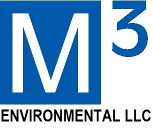 M3 Environmental LLC logo with blue “M3” lettering and the company name Environmental LLC below.